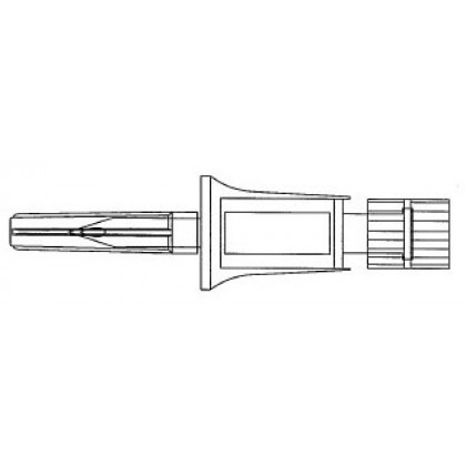 Item# C355 CODAN Chemoprotect® Spike, dispensing pin with 0.2 micron air filter, female luer-lock with cap, 5.0 micron fluid filter 50/CS